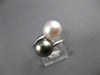 ESTATE AAA TAHITIAN PEARL & SOUTH SEA PEARL 14K WHITE GOLD CRISS CROSS LOVE RING
