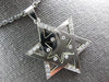 .52CT DIAMOND 14K WHITE GOLD STAR OF DAVID DOUBLE PLATED ETOILE FLOATING PENDANT