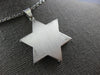 .52CT DIAMOND 14K WHITE GOLD STAR OF DAVID DOUBLE PLATED ETOILE FLOATING PENDANT