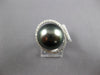 EXTRA LARGE .60CT DIAMOND & AAA TAHITIAN PEARL 18K WHITE GOLD LOVE KNOT FUN RING