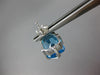 ESTATE 15.17CT DIAMOND & AAA BLUE TOPAZ 14K WHITE GOLD CLASSIC FUN STUD EARRINGS