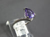 ESTATE 1.08CT DIAMOND & AAA AMETHYST 14KT WHITE GOLD 3D CRISS CROSS FUN RING