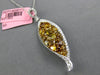 5.58CT WHITE & INTENSE FANCY YELLOW DIAMOND 18K 2 TONE GOLD 3D TEAR DROP PENDANT