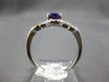 ESTATE .88CT DIAMOND & AAA AMETHYST 14K WHITE GOLD 3D OVAL & ROUND INFINITY RING