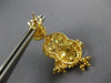 LARGE .22CT DIAMOND & ENAMEL 22KT YELLOW GOLD CHANDELIER HANGING EARRINGS #26949