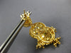 LARGE .22CT DIAMOND & ENAMEL 22KT YELLOW GOLD CHANDELIER HANGING EARRINGS #26949