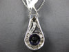 1.80CT DIAMOND & AAA AMETHYST 14KT WHITE GOLD 3D ROUND FILIGREE FLOATING PENDANT