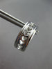 1.61CT DIAMOND 18KT WHITE GOLD 3D 3 ROW MULTI HEART HUGGIE HOOP HANGING EARRINGS