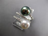 .60CT DIAMOND & AAA TAHITIAN & SOUTH SEA PEARL 18KT WHITE GOLD CRISS CROSS RING
