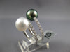 .60CT DIAMOND & AAA TAHITIAN & SOUTH SEA PEARL 18KT WHITE GOLD CRISS CROSS RING