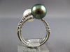.60CT DIAMOND & AAA TAHITIAN & SOUTH SEA PEARL 18KT WHITE GOLD CRISS CROSS RING