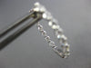 .95CT DIAMOND 18K WHITE GOLD 3D OVAL INSIDE OUT SHARE PRONG HOOP HUGGIE EARRINGS