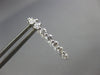 .95CT DIAMOND 18K WHITE GOLD 3D OVAL INSIDE OUT SHARE PRONG HOOP HUGGIE EARRINGS