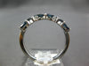 1.23CT DIAMOND & AAA SAPPHIRE 14K WHITE GOLD ROUND & MARQUISE V SHAPE CROWN RING