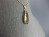 LARGE 3.50CT AAA SMOKY TOPAZ 14K ROSE GOLD 3D TEAR DROP SOLITAIRE PENDANT #26768