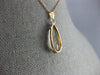 LARGE 3.50CT AAA SMOKY TOPAZ 14K ROSE GOLD 3D TEAR DROP SOLITAIRE PENDANT #26768