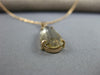 LARGE 3.50CT AAA SMOKY TOPAZ 14K ROSE GOLD 3D TEAR DROP SOLITAIRE PENDANT #26768