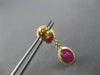 7.06CT AAA RUBY 14KT YELLOW GOLD 3D OVAL FILIGREE BY THE YARD HANGING EARRINGS