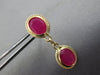 .76CT AAA RUBY 14K YELLOW GOLD DOUBLE OVAL FILIGREE BY THE YARD HANGING EARRINGS