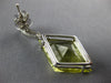 ESTATE LARGE 19.28CT DIAMOND & AAA LEMON QUARTZ 14KT WHITE GOLD HANGING EARRINGS