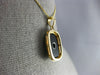 ANTIQUE .08CT OLD MINE DIAMOND & AAA ONYX 14KT YELLOW GOLD 3D PENDANT #26736