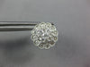 1.0CT DIAMOND 14KT WHITE GOLD 3D CLUSTER FLOWER FILIGREE CLASSIC STUD EARRINGS