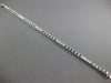 3.04CT DIAMOND & AAA SAPPHIRE 18KT WHITE GOLD 3D SQUARE FILIGREE TENNIS BRACELET