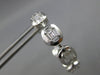 LARGE 2.07CT DIAMOND 18KT WHITE GOLD BAGUETTE INSIDE OUT HOOP HANGING EARRINGS