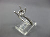 .50CT DIAMOND 18KT WHITE GOLD CUSHION SEMI MOUNT HALO ENGAGEMENT RING #26745