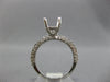 .50CT DIAMOND 18KT WHITE GOLD CUSHION SEMI MOUNT HALO ENGAGEMENT RING #26745