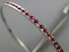 ESTATE 2.99CT DIAMOND & AAA RUBY 18K YELLOW GOLD SQUARE ETERNITY TENNIS BRACELET