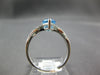 2.07CT DIAMOND & AAA BLUE TOPAZ 18KT WHITE GOLD PEAR SHAPE & ROUND INFINITY RING