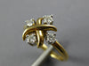 ESTATE .18CT DIAMOND 18KT TWO TONE GOLD 3D TIFFANY & CO FLOWER X LOVE RING