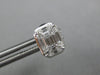 LARGE .67CT DIAMOND 18KT WHITE GOLD 3D MULTI SHAPE OCTAGON BEZEL STUD EARRINGS