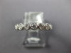 ESTATE 1.36CT DIAMOND 18K WHITE GOLD ROUND BEZEL 3.5MM ETERNITY ANNIVERSARY RING