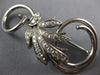 ESTATE LARGE .80CT DIAMOND 18KT WHITE GOLD 3D MEISTER FLOWER INFINITY LOVE PIN