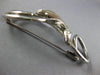 ESTATE LARGE .80CT DIAMOND 18KT WHITE GOLD 3D MEISTER FLOWER INFINITY LOVE PIN