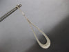 EXTRA LARGE 2.64CT DIAMOND 14KT WHITE GOLD ELONGATED TEAR DROP HANGING EARRINGS