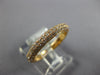 WIDE .91CT DIAMOND 18KT ROSE GOLD 3D 3mm MULTI ROW 3/4 ETERNITY ANNIVERSARY RING