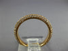 WIDE .91CT DIAMOND 18KT ROSE GOLD 3D 3mm MULTI ROW 3/4 ETERNITY ANNIVERSARY RING