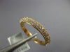 WIDE .91CT DIAMOND 18KT ROSE GOLD 3D 3mm MULTI ROW 3/4 ETERNITY ANNIVERSARY RING