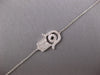 .35CT WHITE & BLACK DIAMOND 18KT WHITE GOLD CLASSIC CHAMSA HAMSA LUCKY BRACELET