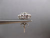 ESTATE LARGE 1.0CT DIAMOND 14KT WHITE GOLD CLUSTER FLOWER FILIGREE STUD EARRINGS