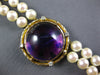 EXTRA LARGE 30.16CT AAA AMETHYST & SOUTH SEA PEARL 14KT 2 TONE GOLD 3D NECKLACE
