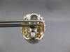 EXTRA LARGE 8.38CT DIAMOND & AAA CITRINE 18KT WHITE GOLD OVAL CLIP ON EARRINGS