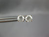 ESTATE .72CT DIAMOND 14KT WHITE GOLD 3D CLASSIC ROUND FOUR PRONG STUD EARRINGS