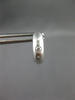 ESTATE .05CT DIAMOND 14K WHITE GOLD 3 STONE ETOILE MATTE & SHINY HUGGIE EARRINGS