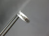 ESTATE .05CT DIAMOND 14K WHITE GOLD 3 STONE ETOILE MATTE & SHINY HUGGIE EARRINGS