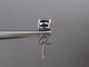 ESTATE 1.98CT AAA SAPPHIRE 14KT WHITE GOLD OVAL SOLITAIRE CLASSIC STUD EARRINGS