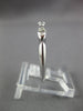 ESTATE .11CT DIAMOND 14K WHITE GOLD 3D MARQUISE 3 STONE WEDDING ANNIVERSARY RING